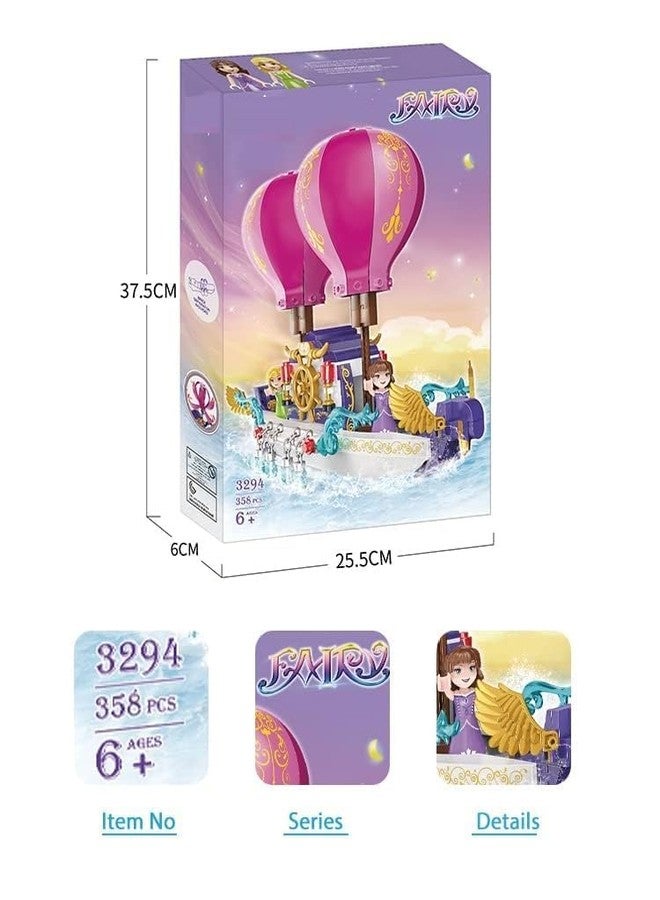 CIRBOX Fairy Ship Ballon Fairy Copter Girls & Friendstiny Blocks&Bricks Imagination&Pretend Play for Kids (Fairy-Copter) - Image 3